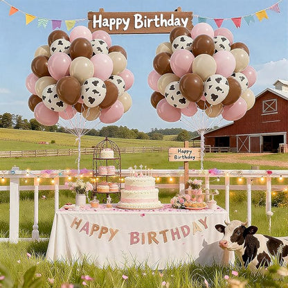 60pcs Cow Print Balloons 12inch - Image 7