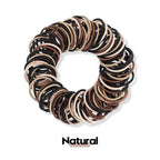120 Pcs Small Hair Ties for Thin Hair & Kids - 1 Inch, 2mm No-Damage Elastic Bands in, Natural