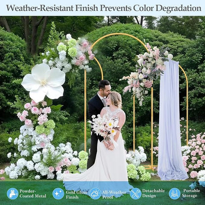 DEVISEFUN 7.2FT, 6FT Arch Backdrop Stand - Image 4