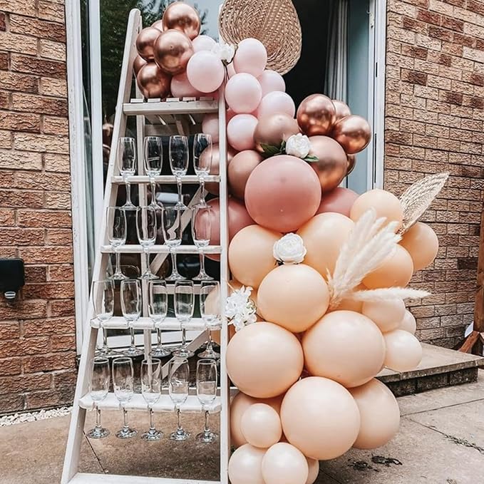 PartyWoo Nude Balloons 100pcs Apricot Fall Neutral Color 5 Inch | Balloons - Image 7