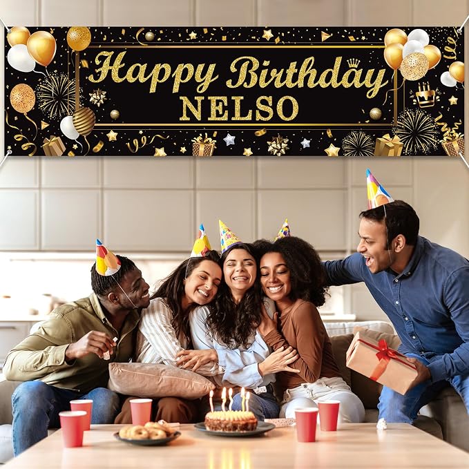 Lonfliness Personalized Birthday Banner Happy Birthday Party Decoration Custom - Image 5
