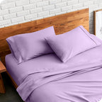 Bare Home Microfiber Pillow Cases - Standard/Queen Size Set of 2 - Cooling Pillowcases - Double Brushed - Lavender Pillowcases 2 Pack - Easy Care (Standard Pillowcase Set of 2, Lavender)