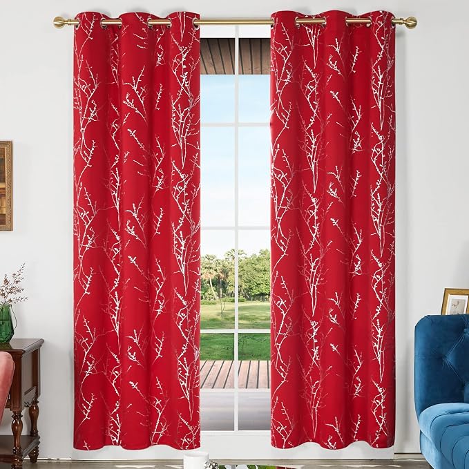 Deconovo Living Room Curtains 84 Inches Long, Thermal Insulated, Room Darkening - Image 2