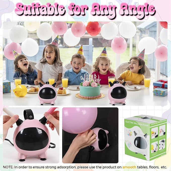 Balloon Pump Electric, Portable Balloons Inflator Air Pump - Image 6