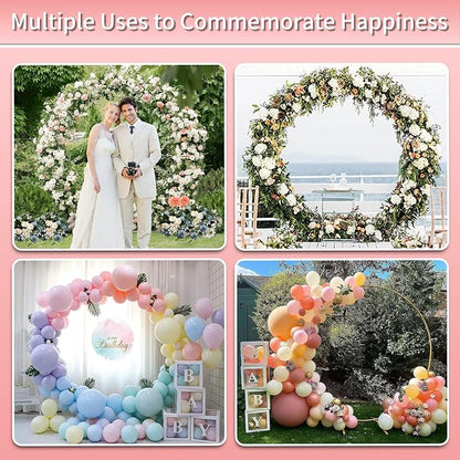Bazen Round Arch Backdrop Stand Metal 7.5FT Wedding Circle Backdrop Stand | The - Image 6