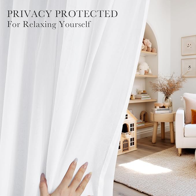 PONY DANCE Pure White Curtains - Image 5