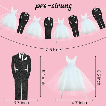 Bridal Shower Banner Decoration Glitter Wedding Party Decorations - Image 7