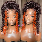 AMIRTY 250% Density 13x6 Deep Wave Lace Front Wigs Human Hair 2/350 Deep Curly Frontal Wigs Human Hair Drawstring Wig Human Hair Pre Plucked with Baby Hair for Women (26 Inch)