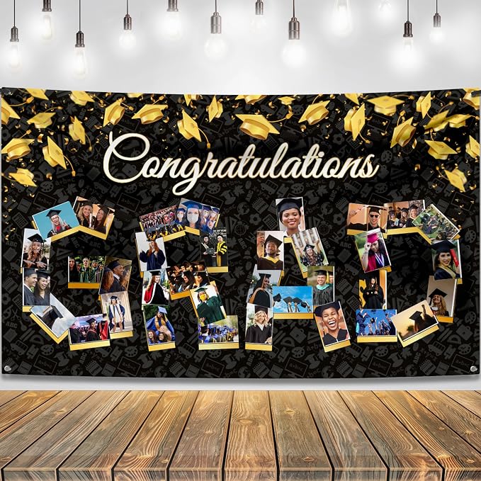 KatchOn Congratulations Graduation Photo Banner 72x44 Inch | Personalized Grad by KatchOn