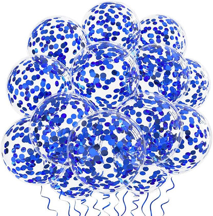 Blue Confetti Balloons - Image 9
