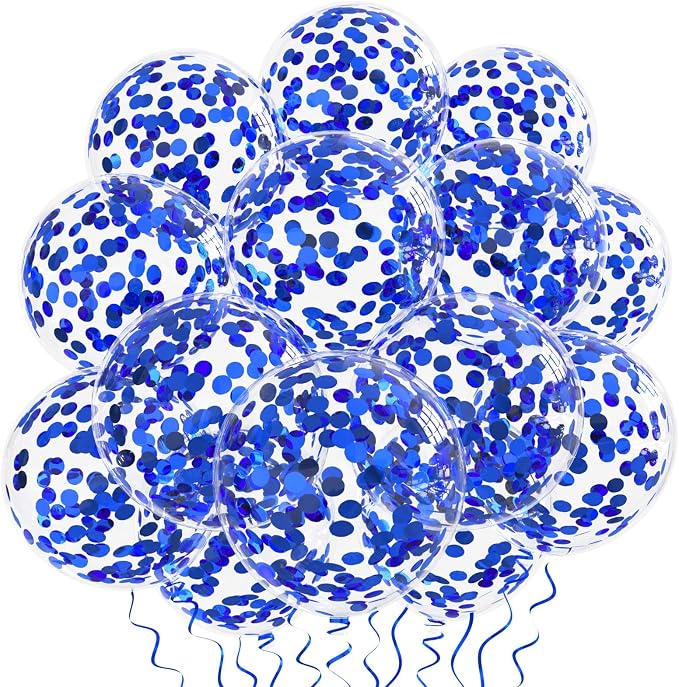 Blue Confetti Balloons by VHUWE