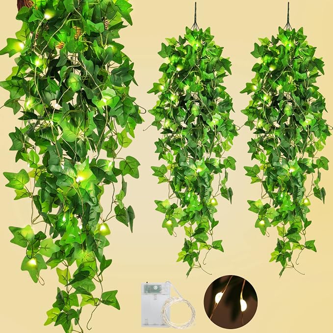 RECUTMS Fake Hanging Ivy Vines Plants by RECUTMS