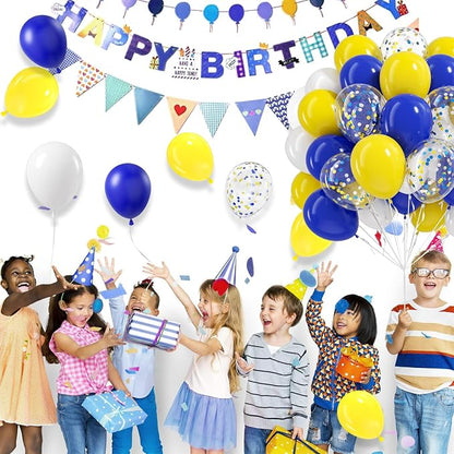 BAUANOOY Blue and Yellow Balloons, Graduation, Baby Shower, Birthday Party - Image 4