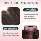 Benehair Clip in Bangs 100% Real Human Hair Extensions 360° Cover Clip on 3D Wispy Bangs for Women Topper Hairpieces for Women Dark Brown