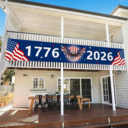 Large 250th Anniversary Banner 120" x 20" 1776-2026 250 Years Birthday America - Image 7