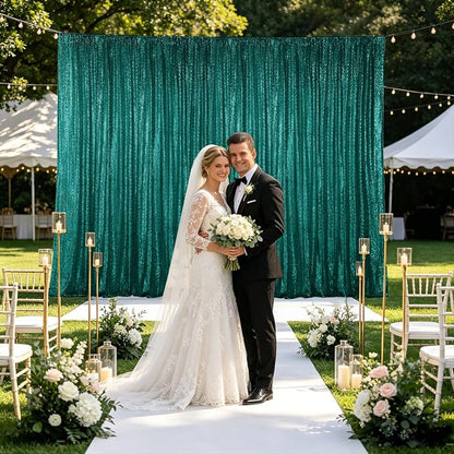 Hahuho Hunter Sequin Backdrop Curtain, Party Decoration（2 Panels, 2FT x 8FT - Image 4