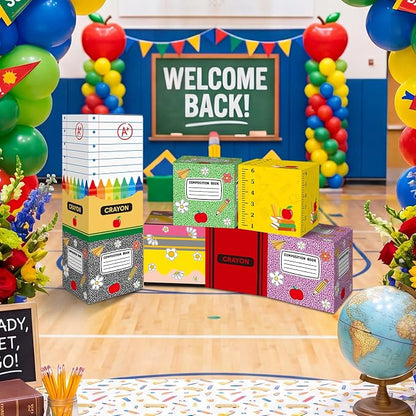 Geyoga 8 Pcs Back to School Balloon Box Decoration Sets Include Composition - Image 3