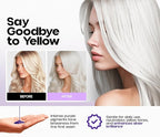 Silver Shine Sulfate Free Brass Toning Purple Shampoo and Conditioner Set for Gray, Blonde & White Hair – Neutralizes Brass, Enhances Shine, Supports Cool Tone, Made in USA, 16 fl oz