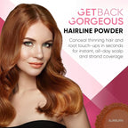 GBG Hairline Powder, Auburn - 48-Hour Coverage Root Touch Up Powder for Bald Spots, Instant Hair Loss Concealer & Brightening Highlights - Hair Fillers for Thinning Hair for Women & Men, 4g