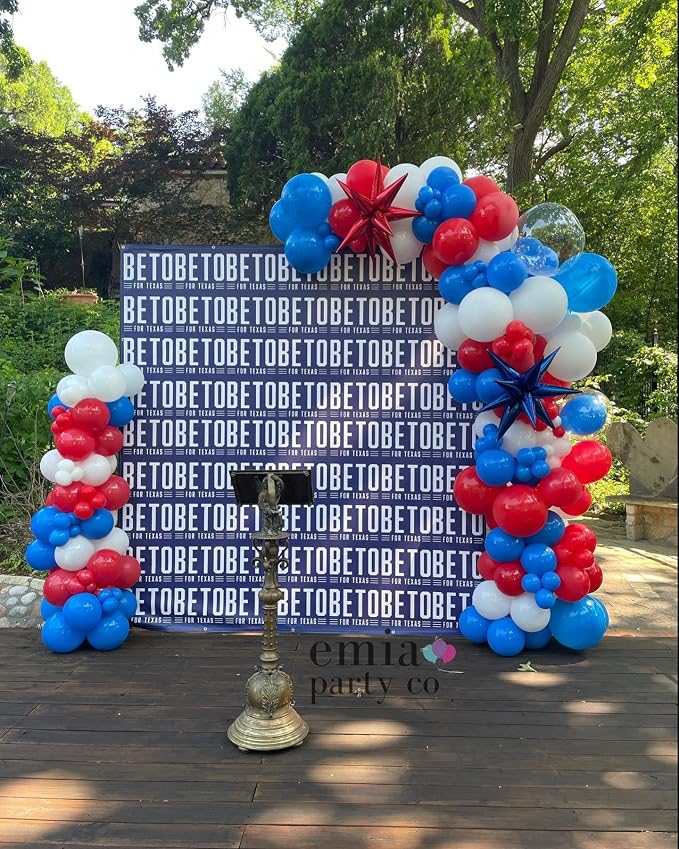 Red White and Blue Balloons Arch Kit 124pcs different sizes | - Image 4