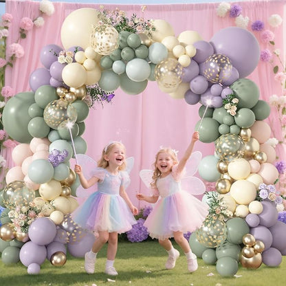 Amandir 173Pcs Dusty Green Purple Pink Balloon Arch Garland Kit | Lavender - Image 5