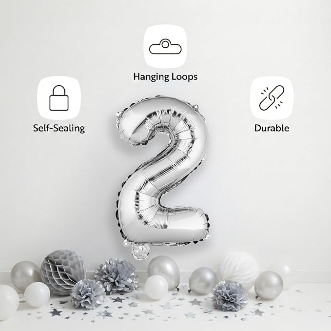 Restaurantware Balloon 1 Pack of Mylar Hanging Reusable Self-Sealing Balloons - Image 4