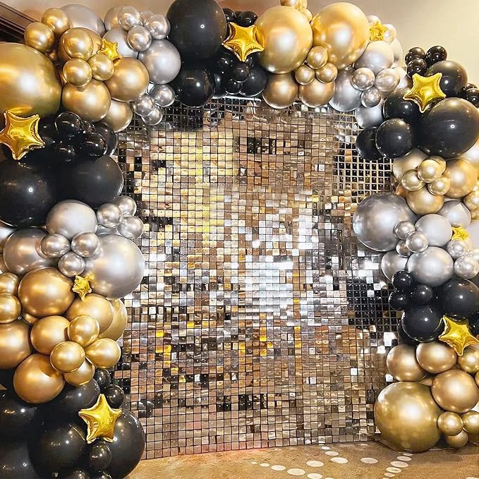 50 Pack Metallic Gold Balloons 12 Inch - Image 4