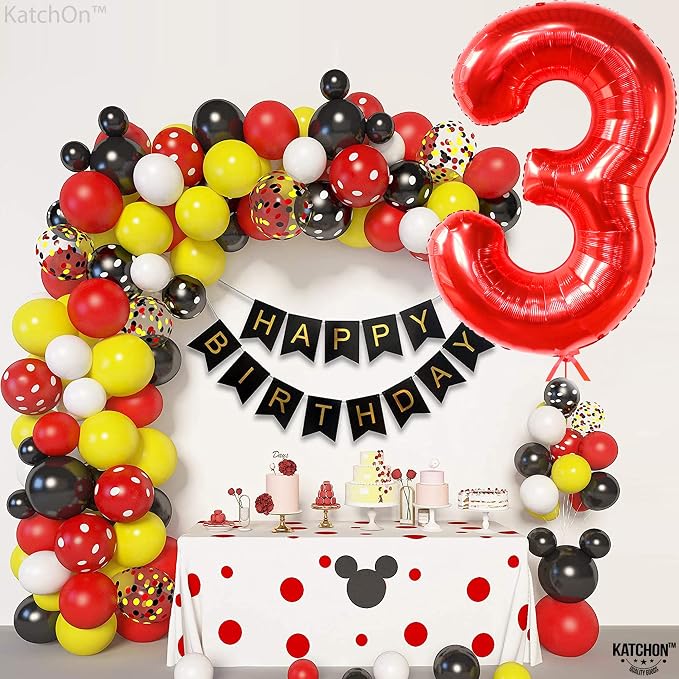 KatchOn Red Number 3 Balloon 40 Inch, 3 Birthday Decorations | Red Foil Number - Image 5