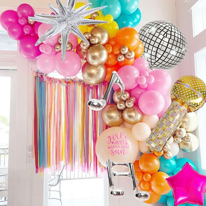 Music Fans Birthday Decoration, Laser Star, Disco Mylar Balloon - Image 4