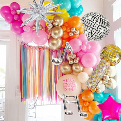 Music Fans Birthday Decoration, Laser Star, Disco Mylar Balloon - Image 4
