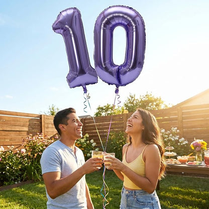 YPSelected 32 Inch Large Foil Helium Number Balloon Birthday Wedding Party 0-9 - Image 4