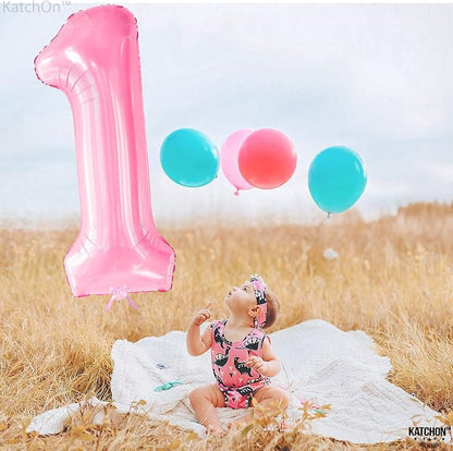 KatchOn Light Pink Number Balloons - Image 9