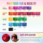 Punky Rose Red Semi Permanent Hair Color - Vegan & Cruelty-Free Conditioning Hair Dye, Lasts Up to 35 Washes, 3.5 fl oz