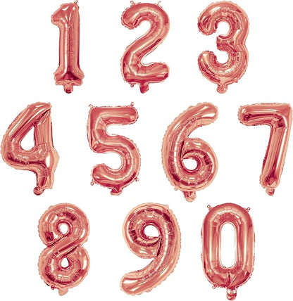 16 Inch Foil Mylar Number Balloons 0-9 by YPSelected