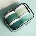 Travel Containers for Toiletries, Silicone Cream Jars BPA-Free, Leak-proof 2oz Travel Size Containers, Portable Size Silicone Jars with Lid for Cosmetic Face Hand Body Cream (4 Pack)