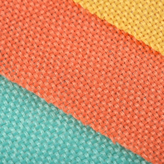 Hestya 24 Pieces 15.7 Feet Colorful Pennant Flag Banner Imitated Burlap Bunting - Image 5