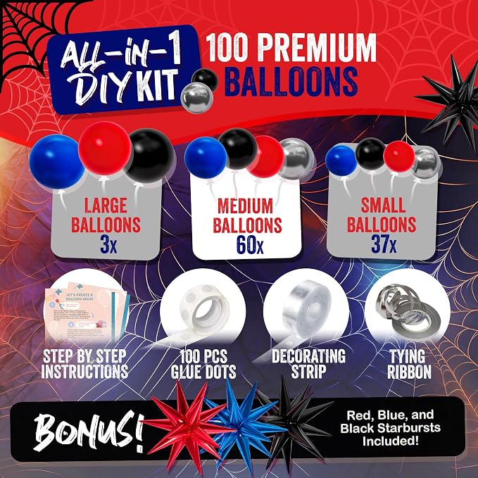 ALL-IN-1 Spider Balloon Arch Kit - Image 2