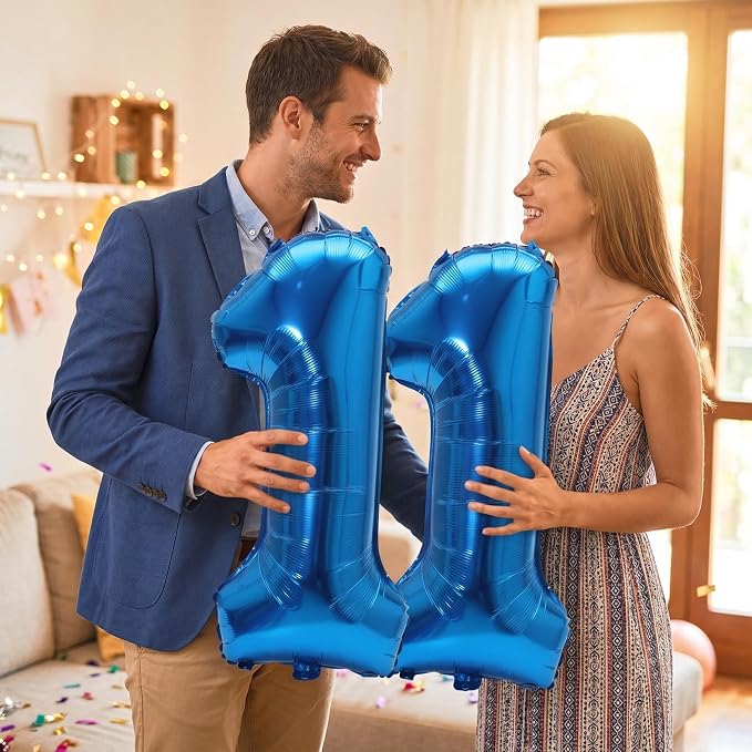 YPSelected 32 Inch Large Foil Helium Number Balloon Birthday Wedding Party 0-9 - Image 3