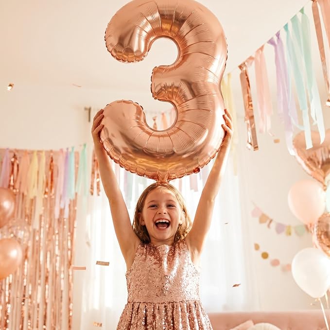 YPSelected 32 Inch Large Foil Helium Number Balloon Birthday Wedding Party 0-9 - Image 2