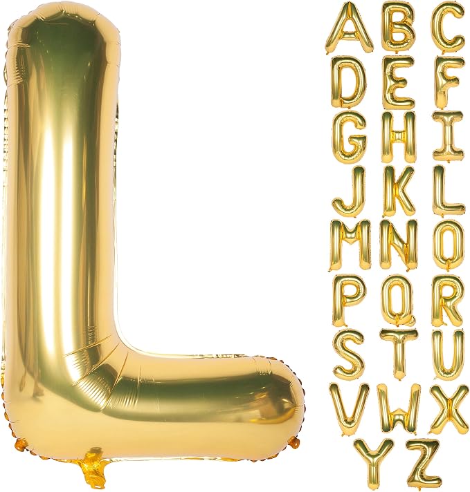 Letter Balloons 40 Inch Giant Jumbo Helium Foil Mylar Gold L | by Exquisitehighqualitypartydecorationstomeetyoureveryneed%EF%BC%81
