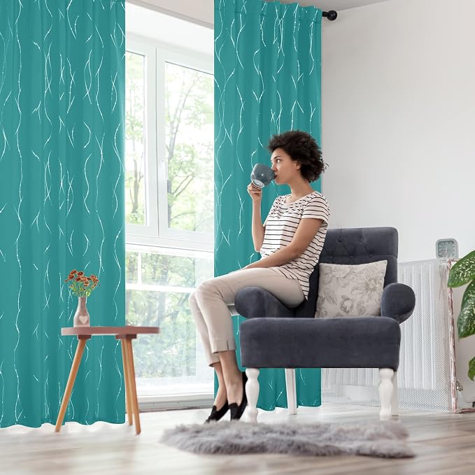 Deconovo Blackout Back Tab Curtains - Image 8