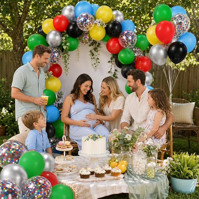 Colorful Balloons, Baby Shower Carnival School Festival Decor - Image 5