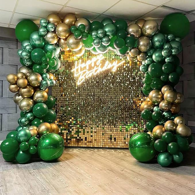 110pcs Dark Green Balloon Arch Kit - Image 7