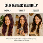 Overtone Semi Permanent Hair Color Conditioner, Cherry Chestnut, 8 oz, Nourishing, Damage-Free, Color Depositing Mask for All Hair Types with Shea Butter & Coconut Oil, Vegan & Cruelty-Free