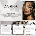 ZAAINA Birthday Gift Set for Women - Bath Gift Basket Set, Body Care Set for Her, Relaxing Spa Kit, Spa Package, Self Care Kit for Women, Pampering Home Spa Kit (DELUXE Spa Set)