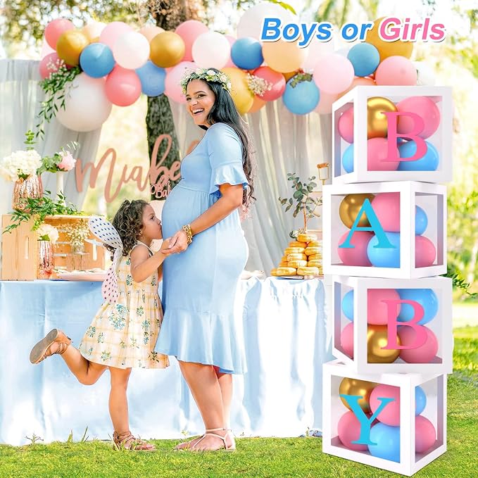 Frigg Pink Blue Gender Reveal Decorations | Balloon Arch Garland Kits, Backdrop - Image 2