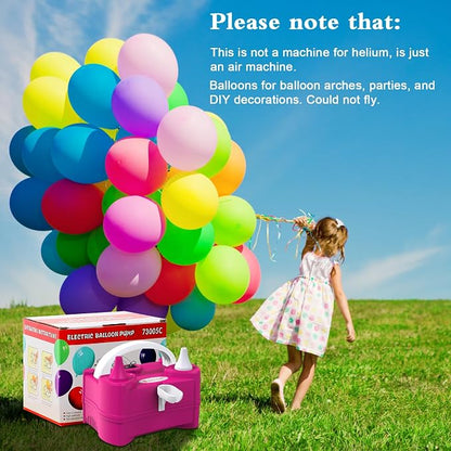 IDAODAN Electric Air Balloon Pump Portable Dual Nozzle 110V 600W Electric - Image 7