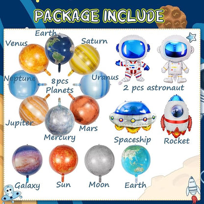 16 Pieces Galaxy Space Balloons - Image 5