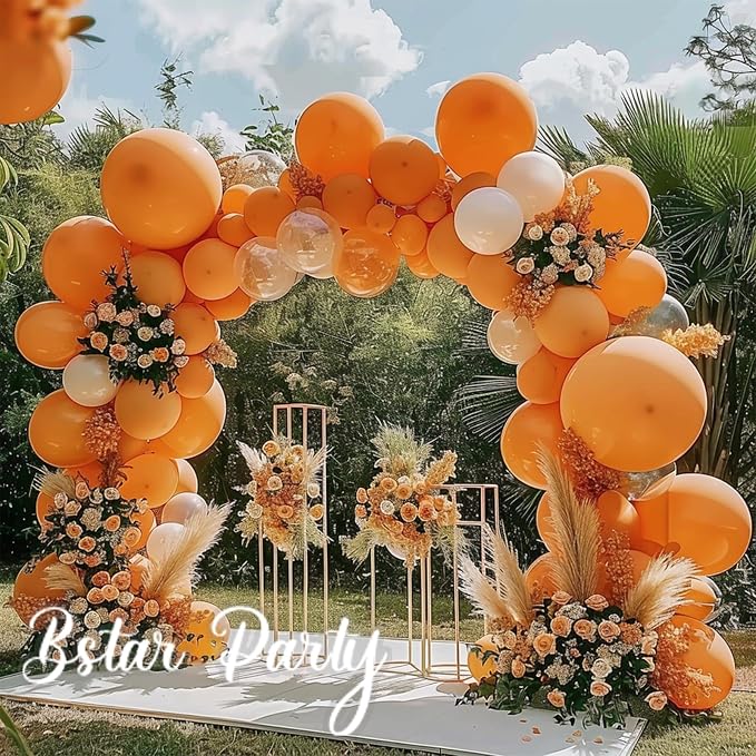 Double Stuffed Burnt Orange Balloon Garland Arch Kit | 18/12/10/5inch Different - Image 5