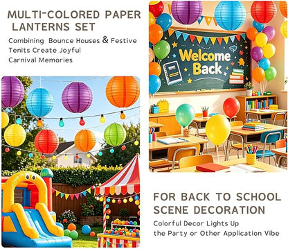 Colorful Paper Lanterns Set - Image 6